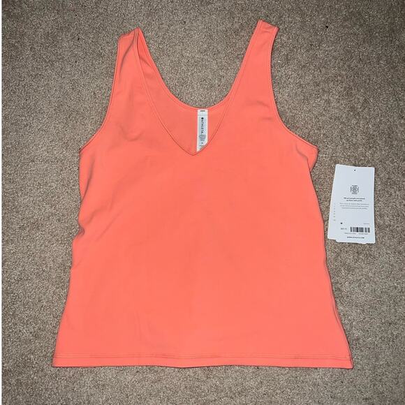 New Athleta womens Transcend Tank Coral size M - Picture 1 of 6